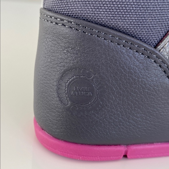 NEW Livie & Luca Fox Silver/Pink Rainbow Fleece Leather Boots girls toddler 8 - Picture 11 of 14
